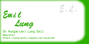 emil lung business card